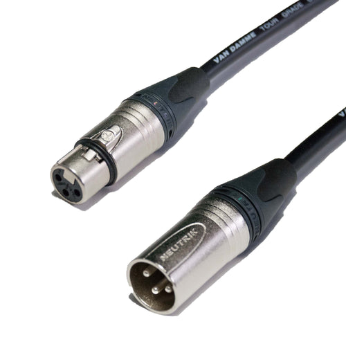 Star Quad Mic cable Balanced Microphone lead Van Damme cable Neutrik XLR Male to Female