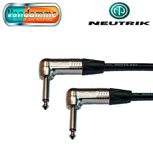 Van Damme Pro Guitar Lead Neutrik 1/4" R/A to R/A Jack Connectors NP2RX