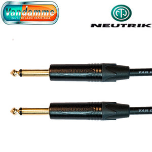 Van Damme XKE Guitar/Instrument Cable Neutrik Gold 1/4" Jack Straight Connectors