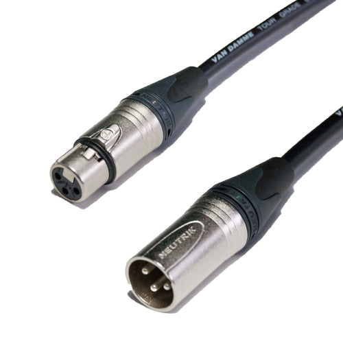 Mic cable Balanced Microphone lead Van Damme cable Neutrik XLR Male to Female